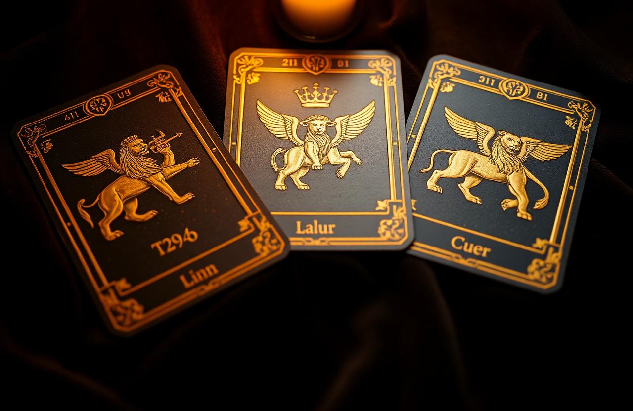 Cartas del Tarot de Sargón con simbología mesopotámica