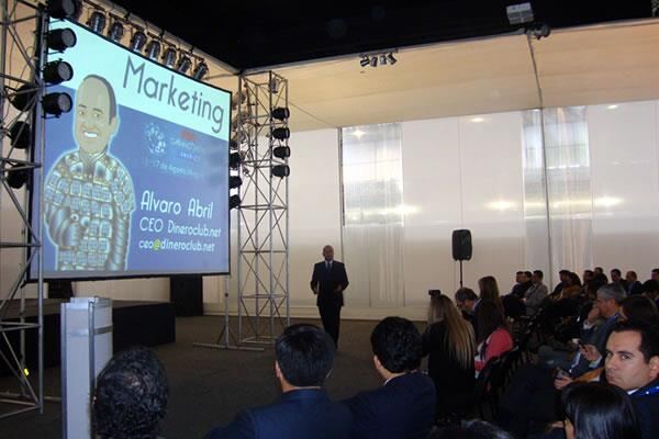 Marketing conference stage